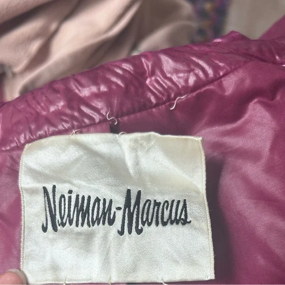 60s Neiman Marcus Vintage Quilted Purple Coat - Picture 2 of 11